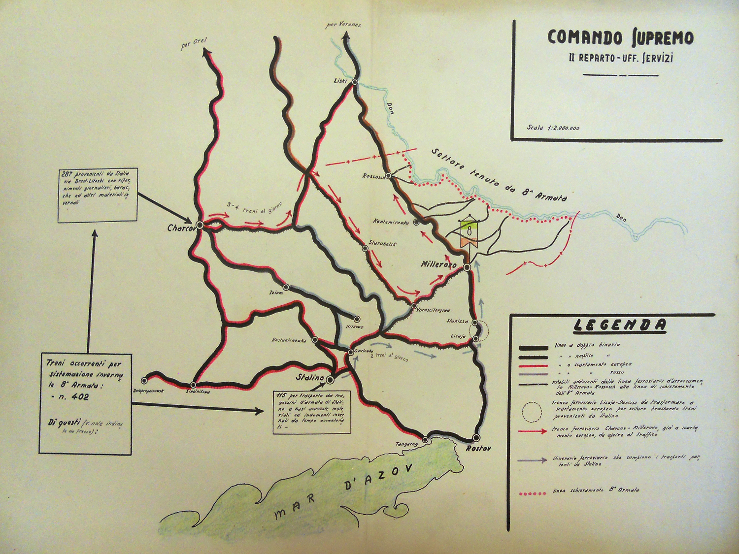 COMANDO SUPREMO - REPARTO UFF. SERVIZI